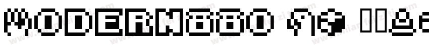 Modern880 BT 粗体(TrueType) (mfgpctt 字体转换